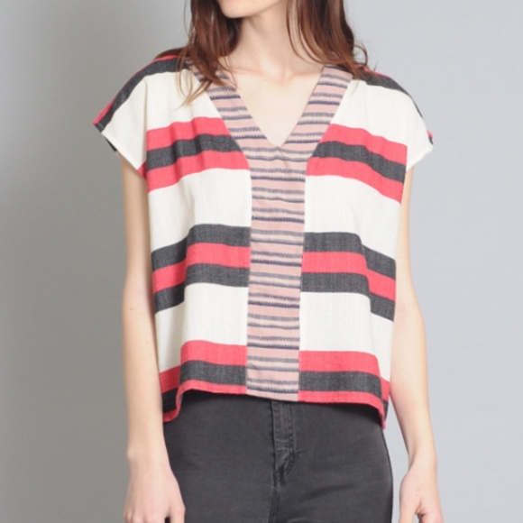 Ace & Jig Tops - NWOT, striped (tribe) ACE & JIG "arrow" top - M